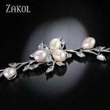 Marquise Zirconia Leaf Bridal Wedding Jewelry