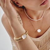Uworld Square CZ Cuban Chain Bracelet