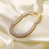 Women's 18K Plated CZ Tennis Bracelet Jewelry