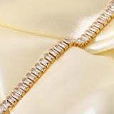 Women's 18K Plated CZ Tennis Bracelet Jewelry