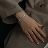 Women's 18K Plated CZ Tennis Bracelet Jewelry