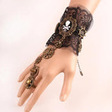 Gothic Skull/Portrait/Butterfly Lace Bracelet - Steampunk Cosplay Accessory