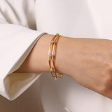 Uworld Unique Pearl Cuff Bracelet Metal Open Wrist Party Gift