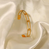 Uworld Unique Pearl Cuff Bracelet Metal Open Wrist Party Gift