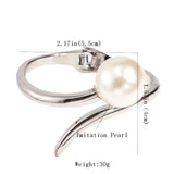 Big Pearl Open Bangles for Women, Arm Cuff Bracelets