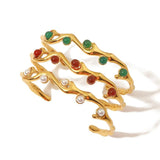 Uworld Stainless Steel Irregular Jewelry Party Gift Bangles