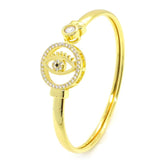 Micro Zirconia Lucky Eye Bracelet 18K Copper Plated Jewelry