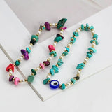 Natural Turquoises Stone Bracelet with Pearl Beads
