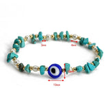 Natural Turquoises Stone Bracelet with Pearl Beads