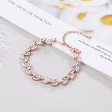 Sparkly Marquise CZ Crystal Tennis Bracelet