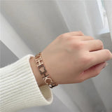 Women's Titanium Alphabet Bracelet