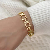Women's Titanium Alphabet Bracelet