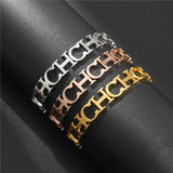 Women's Titanium Alphabet Bracelet