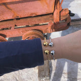 Uworld Retro 18K PVD Stainless Steel Ball Bracelet