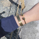Uworld Retro 18K PVD Stainless Steel Ball Bracelet