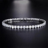 CZ Tennis Bracelet Crystal Chain Elegant Wedding Jewelry