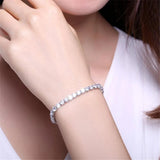 CZ Tennis Bracelet Crystal Chain Elegant Wedding Jewelry