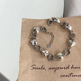 Thai Silver Plated Heart Bracelet for Women - Holiday Gift
