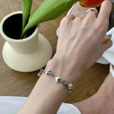 Thai Silver Plated Heart Bracelet for Women - Holiday Gift