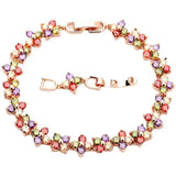 SUGU Flower Zirconia Bracelet for Young Ladies