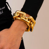 Chunky Chain Bracelet Boho Heavy Party Night Club Bracelet for Women