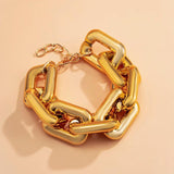 Chunky Chain Bracelet Boho Heavy Party Night Club Bracelet for Women