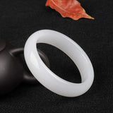 Natural Jade Bangle 68mm Big Bracelet For Women Jewelry