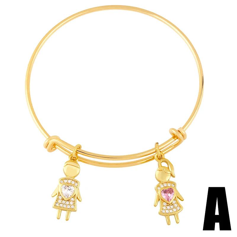 Adjustable Copper Plated Boy and Girl Bangles for Kids