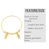 Adjustable Copper Plated Boy and Girl Bangles for Kids
