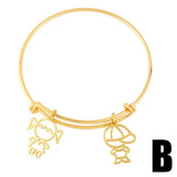 Adjustable Copper Plated Boy and Girl Bangles for Kids