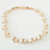 Clear Cubic Zirconia Charm Bracelet 585 Jewelry Women