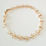 Clear Cubic Zirconia Charm Bracelet 585 Jewelry Women