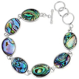 Abalone Shell Bracelet Bangle 18KGP Charms Women Jewelry