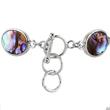 Abalone Shell Bracelet Bangle 18KGP Charms Women Jewelry