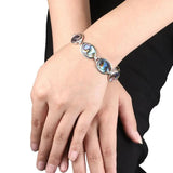 Abalone Shell Bracelet Bangle 18KGP Charms Women Jewelry