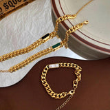 Green Shell Charm Bracelet for Women
