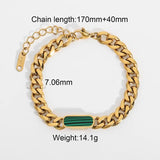 Green Shell Charm Bracelet for Women