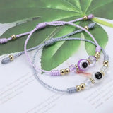 12pcs Evil Eye Beaded Lucky Bracelets, Boys Girls Adjustable Prayers Blessings