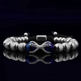 Micro Pave CZ Dragon Claw Charm Bracelets Stainless Steel Crystals Bangles