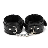 Leather Handcuffs Eye Mask Bundle Set