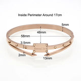 Stainless Steel Screw Bracelet Women Love Jewelry