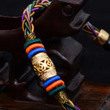 Unisex Bead Hand Rope Lucky Bracelet Ethnic Style Braided Bracelets