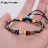 Unisex Bead Hand Rope Lucky Bracelet Ethnic Style Braided Bracelets