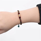 Unisex Bead Hand Rope Lucky Bracelet Ethnic Style Braided Bracelets