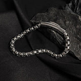 Stainless Steel Bracelet Single Circle Bangle Men's Gift H9