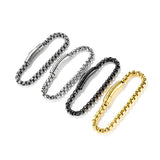 Stainless Steel Bracelet Single Circle Bangle Men's Gift H9