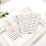 12PCS Love Bead Flower Weave Bracelet Adjustable