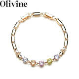 Tennis Chain Bangle Hand Chain CZ Bracelet