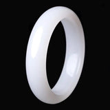 Chinese Jade Hand Carved Wide Band Bracelet