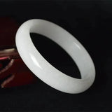 Chinese Jade Hand Carved Wide Band Bracelet